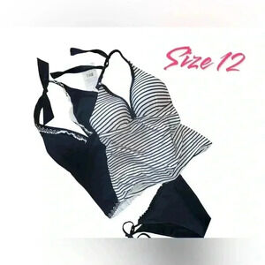 Two tankini tops size 12